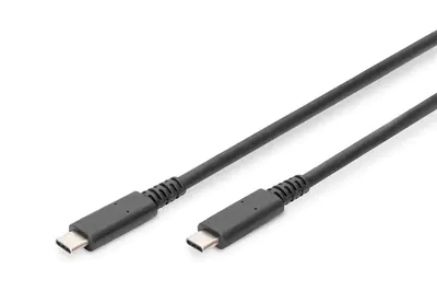 Digitus - USB-Kabel - 24 pin USB-C (M) zu 24 pin USB-C (M) - Thunderbolt 3 / USB 2.0 / USB 3.0 / USB 3.1 - 1 m - USB-Stromversorgung (240 W), unterstützt 8K 60 Hz (7680 x 4320), 4K60Hz (3840 x 2160) Support (DP), unterstützt 5K 60 Hz (5120 x 2880), unters Digitus - USB-Kabel - 24 pin USB-C (M) zu 24 pin USB-C (M) - Thunderbolt 3 / USB 2.0 / USB 3.0 / USB 3.1 - 1 m - USB-Stromversorgung (240 W), unterstützt 8K 60 Hz (7680 x 4320), 4K60Hz (3840 x 2160) Support (DP), unterstützt 5K 60 Hz (5120 x 2880), unters