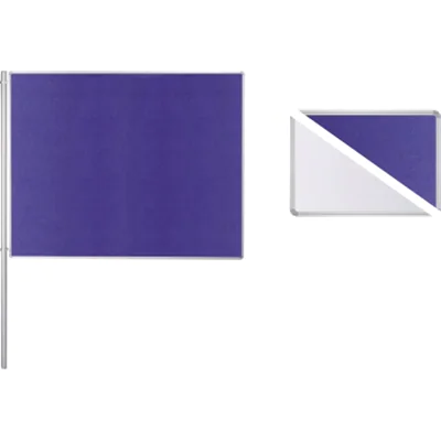 Ultradex Anbaustellwand 747618 150x120cm Filz/Whiteboard ws/bl Ultradex Anbaustellwand 747618 150x120cm Filz/Whiteboard ws/bl