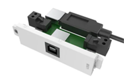 VISION TechConnect 3 USB-b module with active booster circuit - Modulares Faceplate-Snap-In - USB-Typ B