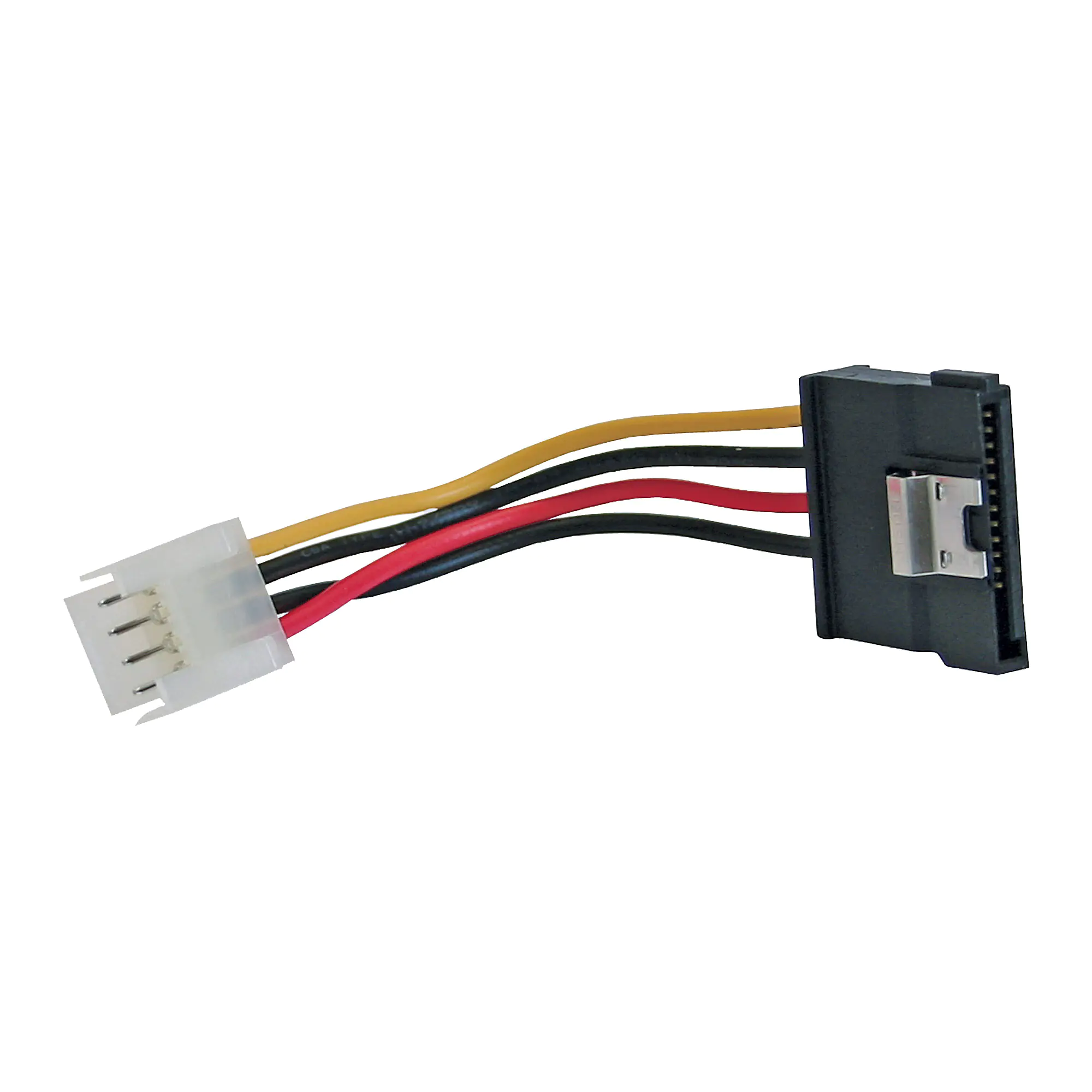InLine SATA Strom-Adapterkabel - 4pol Floppy zu 15pol SATA - mit Lasche - 0,06m 29660A