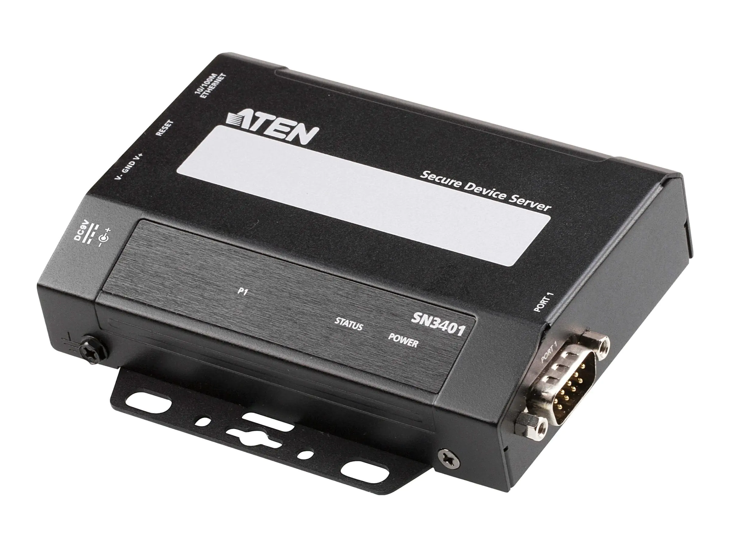 ATEN SN3401 - Geräteserver - 1 Anschlüsse - 100Mb LAN, RS-232, RS-422, RS-485 - auf Tisch / Wand / DIN-Schiene montierbar ATEN SN3401 - Geräteserver - 1 Anschlüsse - 100Mb LAN, RS-232, RS-422, RS-485 - auf Tisch / Wand / DIN-Schiene montierbar