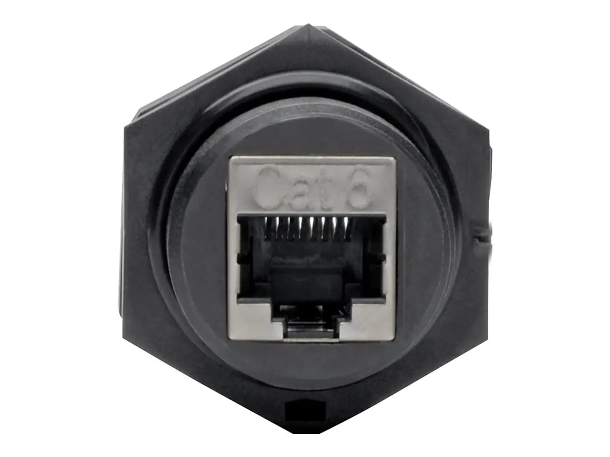 Eaton Tripp Lite Series RJ45 Bulkhead Coupler for Cat5/Cat6, Female to Female, Shielded, Industrial, Dust Cap - IP68, TAA - Modularer Einschub (Kopplung) N206-BC01-IND