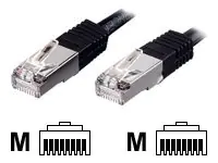 equip - Crossover-Kabel - RJ-45 (M) zu RJ-45 (M) - 5 m - SFTP - CAT 5e - geformt, verseilt - Schwarz
