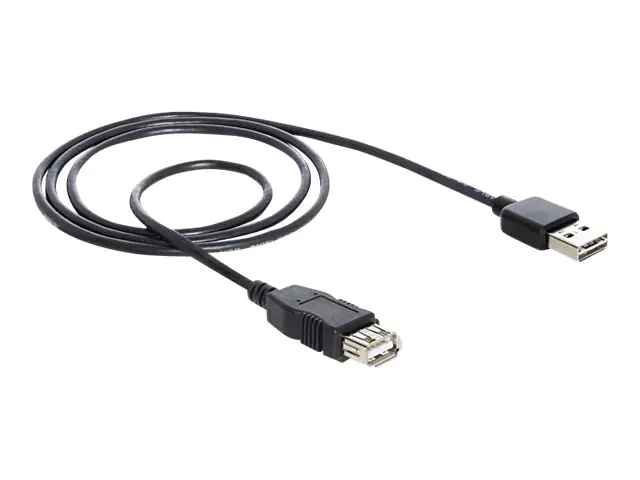 Delock EASY-USB - USB-Verlängerungskabel - USB (W) zu USB (M) - 1 m - Schwarz Delock EASY-USB - USB-Verlängerungskabel - USB (W) zu USB (M) - 1 m - Schwarz