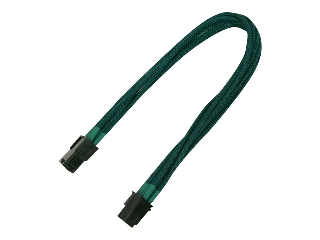 Nanoxia - Spannungsversorgungs-Verlängerungskabel - 8-poliger PCIe Power (W) zu 8-poliger PCIe Power (M) - 30 cm - grün
