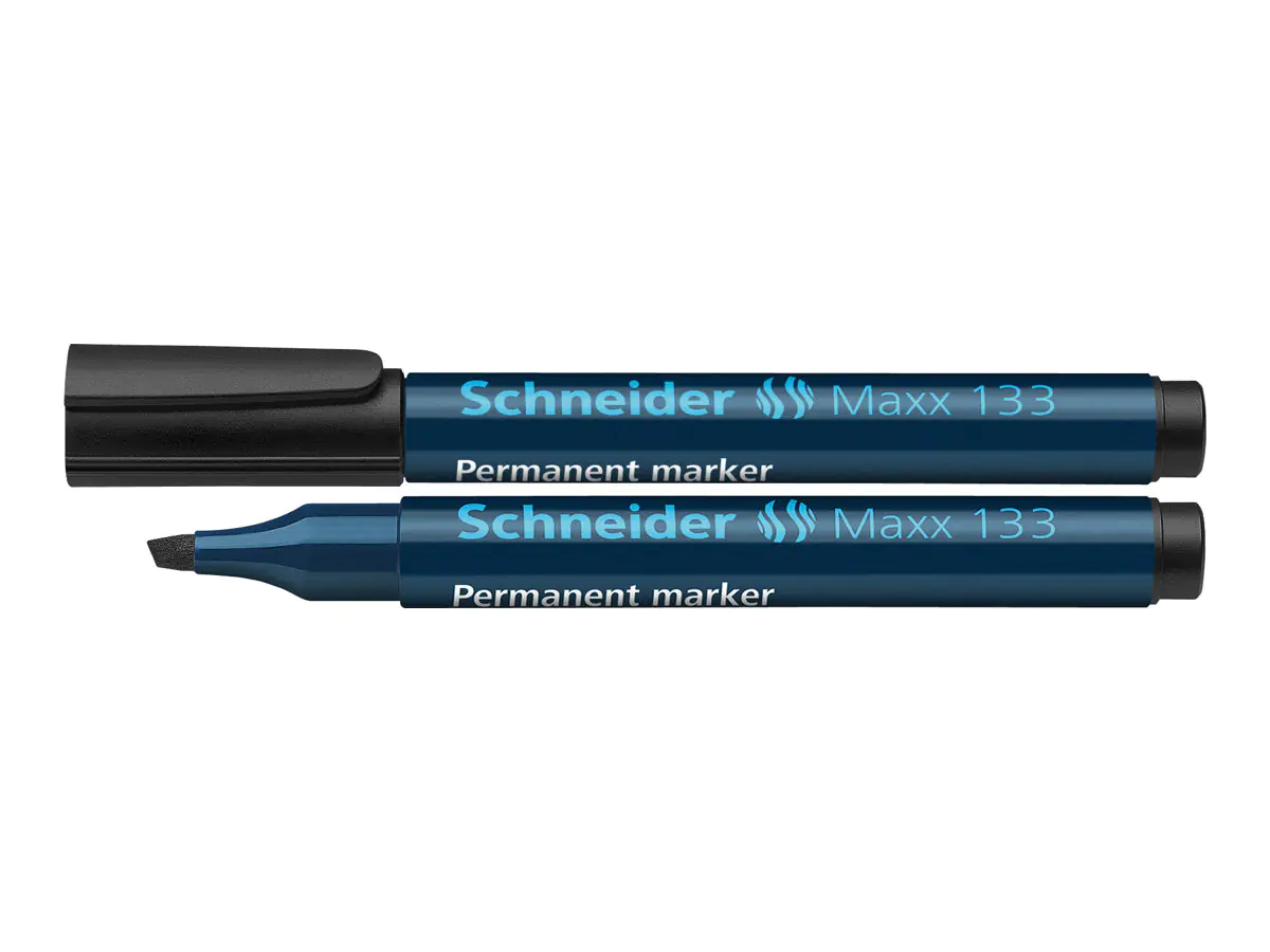 Schneider Permanentmarker Maxx 133 113301 1+4mm Keilspitze schwarz