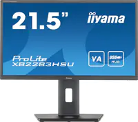 Iiyama ProLite XB2283HSU-B1 - LED-Monitor - 54.5 cm (21.5") - 1920 x 1080 Full HD (1080p) @ 75 Hz - VA - 250 cd/m² - 3000:1 - 1 ms - HDMI, DisplayPort - Lautsprecher - Schwarz, Matte