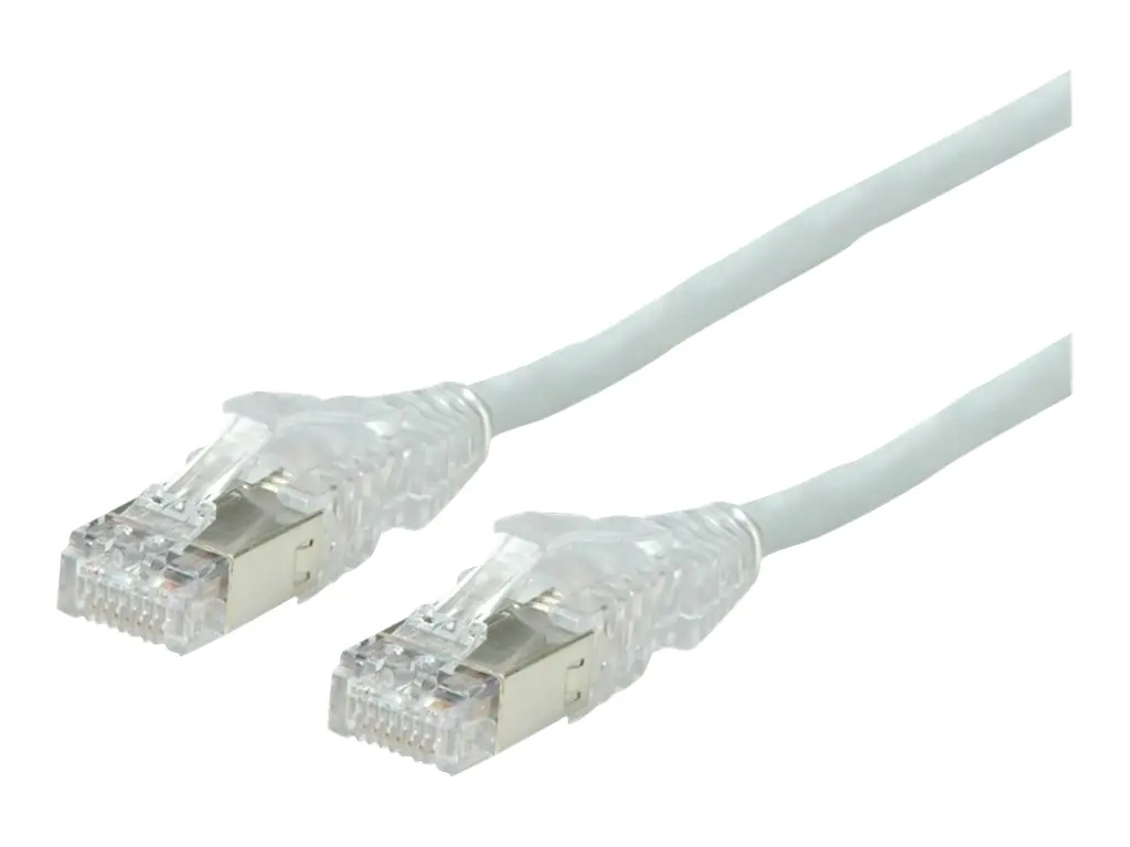 Dätwyler - Patch-Kabel - RJ-45 (M) zu RJ-45 (M) - 1 m - SFTP, PiMF - CAT 6a - geschirmt, halogenfrei, ohne Haken, verseilt - Grau Dätwyler - Patch-Kabel - RJ-45 (M) zu RJ-45 (M) - 1 m - SFTP, PiMF - CAT 6a - geschirmt, halogenfrei, ohne Haken, verseilt - Grau