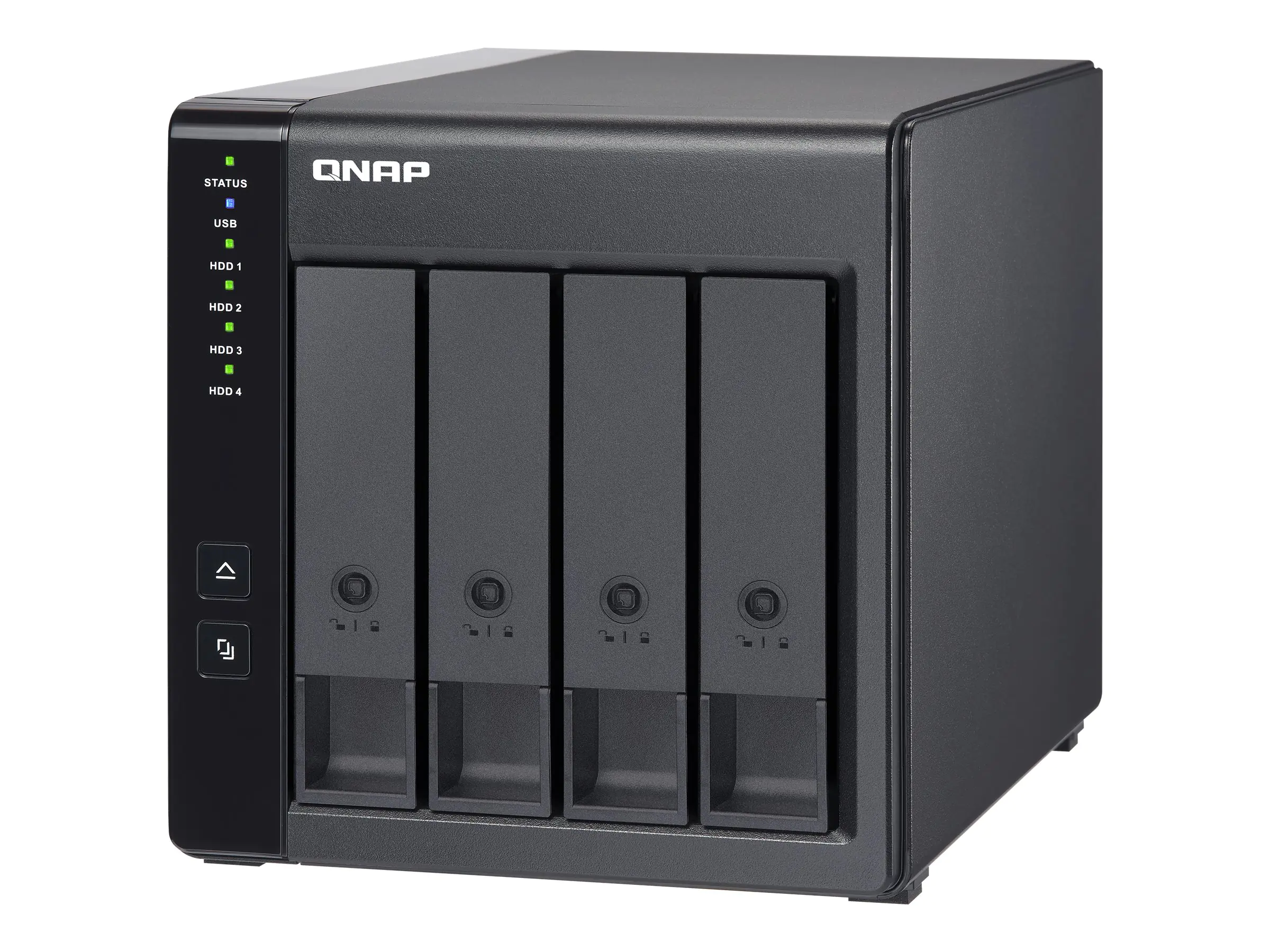 QNAP TR-004 - Festplatten-Array - 0 TB - 4 Schächte (SATA-300) - USB 3.2 Gen 1 (extern) QNAP TR-004 - Festplatten-Array - 0 TB - 4 Schächte (SATA-300) - USB 3.2 Gen 1 (extern)