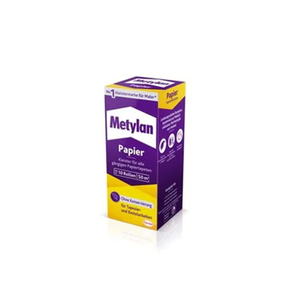 Metylan Tapetenkleister 40min +10 bis +18°C 125 g/Pack. Metylan Tapetenkleister 40min +10 bis +18°C 125 g/Pack.