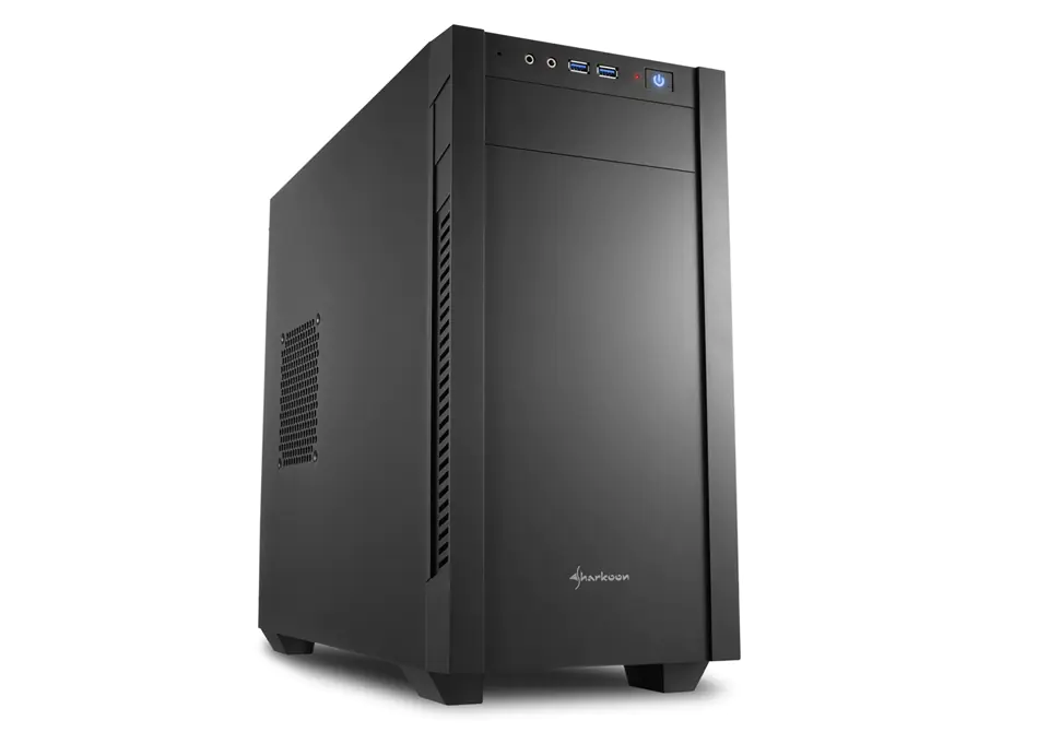 Sharkoon S1000 - Tower - micro ATX - ohne Netzteil - Schwarz - USB/Audio