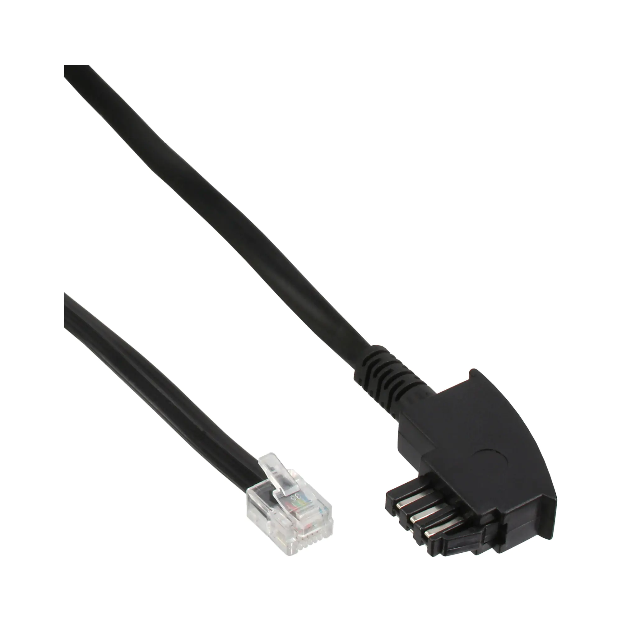InLine - Telefonkabel - TAE-N (S) zu RJ-11 (6-polig) (S) - 10 m - Schwarz