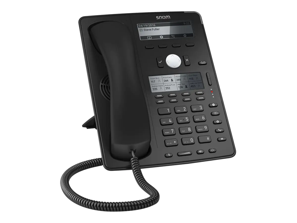 snom D745 - VoIP-Telefon - dreiweg Anruffunktion - SIP - 12 Leitungen - Schwarz