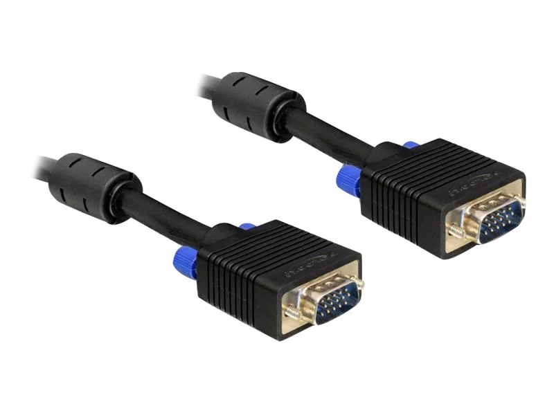 Delock - VGA-Kabel - HD-15 (VGA) (M) zu HD-15 (VGA) (M) - 5 m Delock - VGA-Kabel - HD-15 (VGA) (M) zu HD-15 (VGA) (M) - 5 m