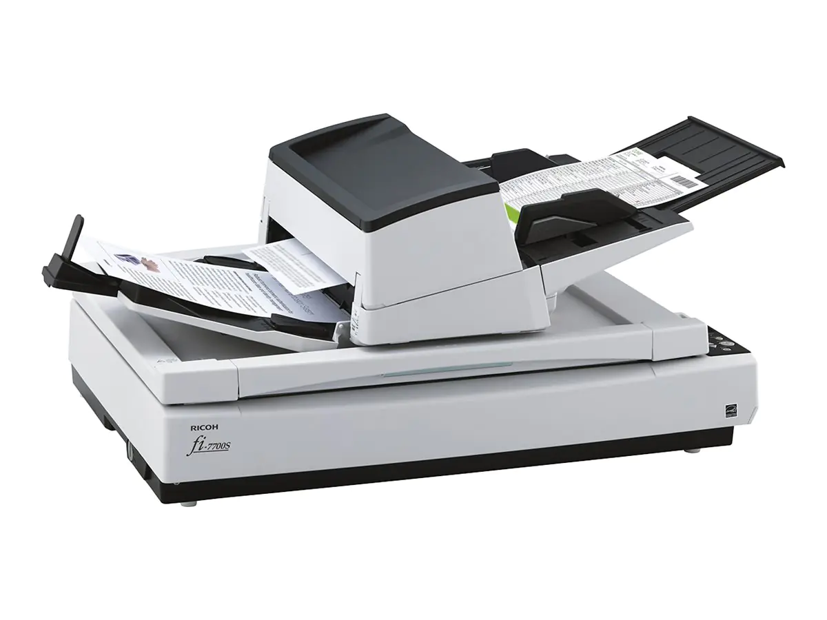 Ricoh fi-7700S - Dokumentenscanner - Dual-CCD - ARCH B - 600 dpi x 600 dpi - bis zu 75 Seiten/Min. (einfarbig) PA03740-B301