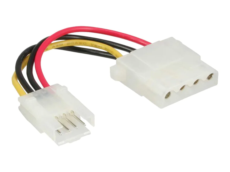 InLine - Netzteil - 4-Pin-Mini-Stromversorgungsstecker (M) zu interne Stromversorgung, 4-polig (W) - 6 cm