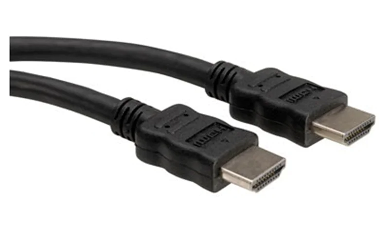 Roline - HDMI-Kabel - HDMI männlich zu HDMI männlich - 5 m - abgeschirmt - Schwarz Roline - HDMI-Kabel - HDMI männlich zu HDMI männlich - 5 m - abgeschirmt - Schwarz