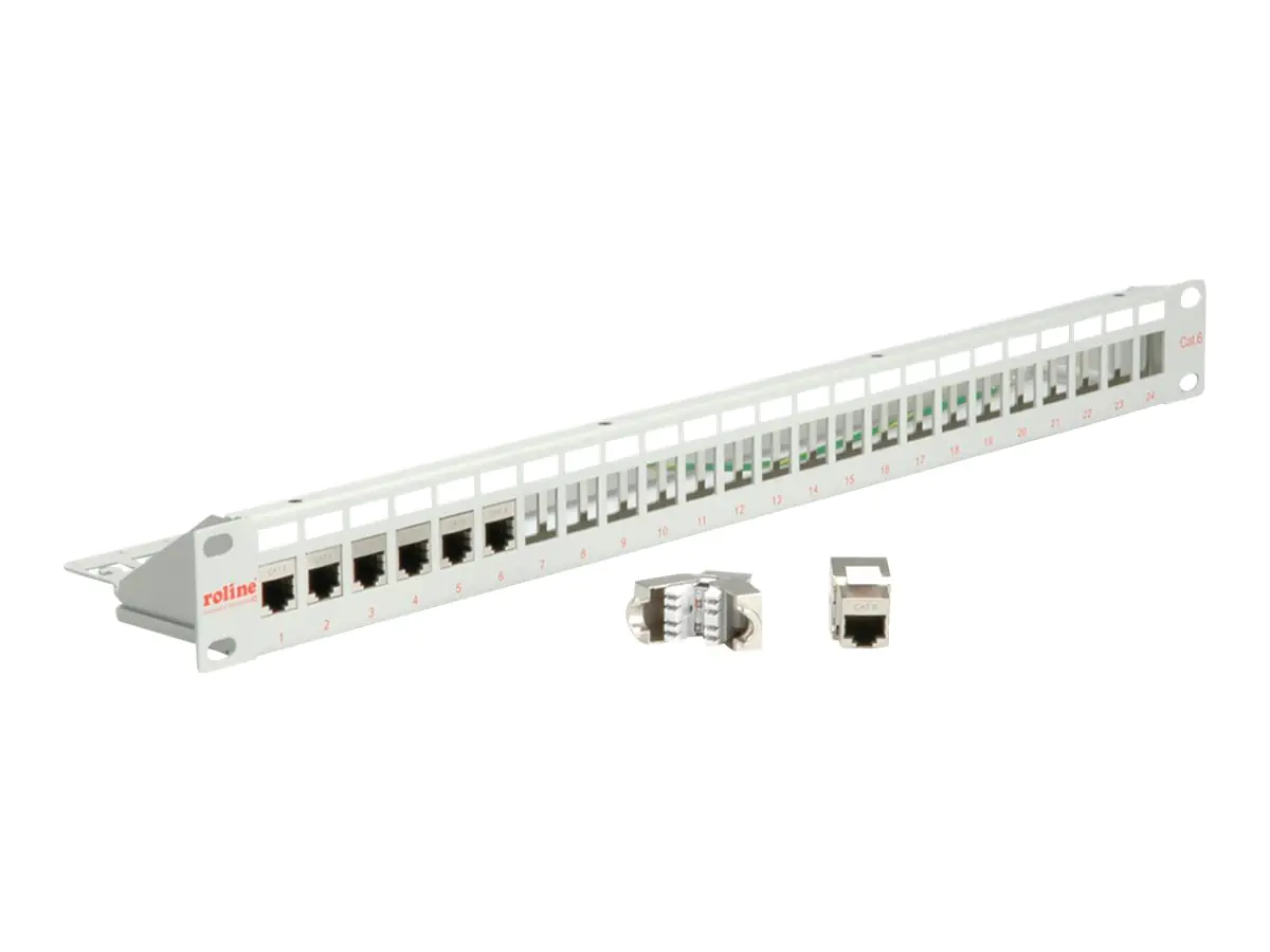 ROLINE Patch Panel - Hellgrau - 24 Ports 26.11.0359