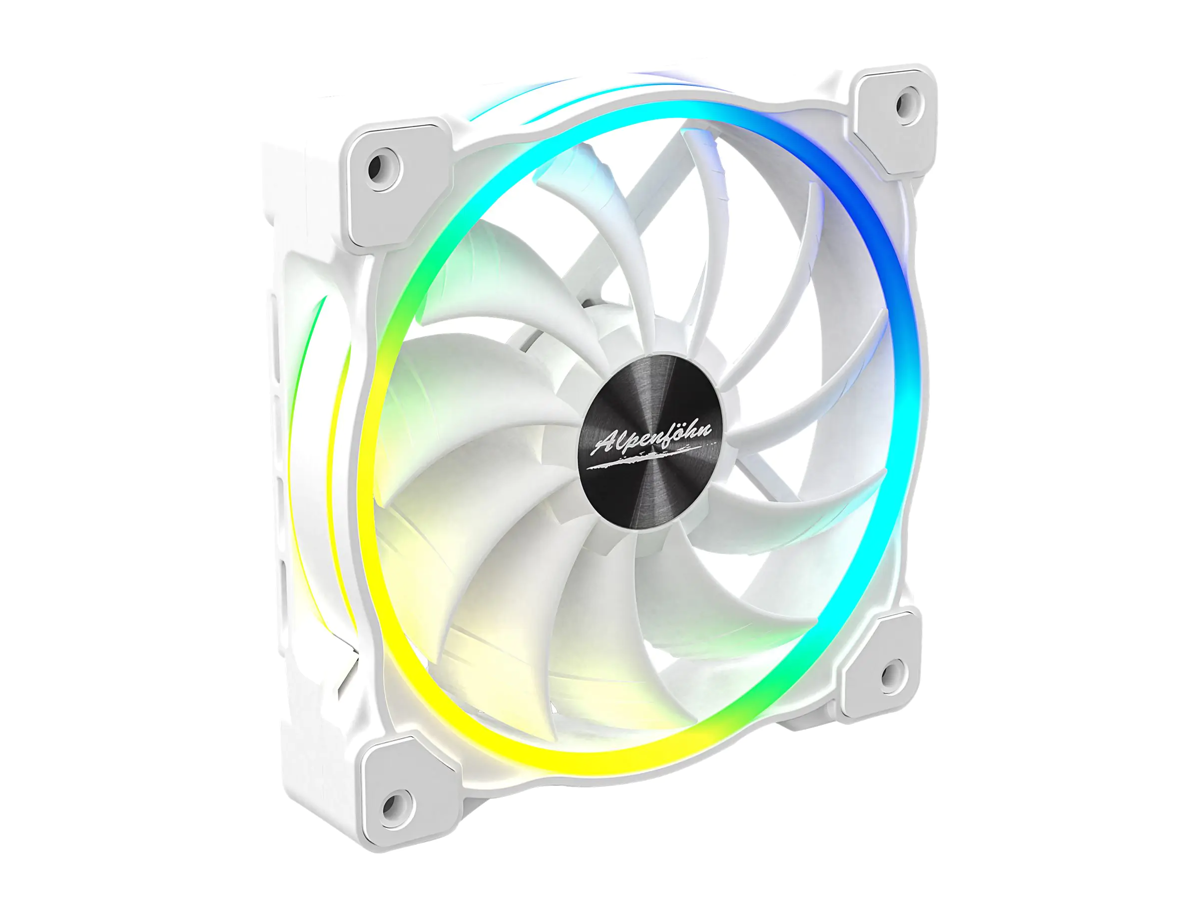 Alpenföhn Wing Boost 3 ARGB High Speed - White Edition - Gehäuselüfter - 120 mm - weiß