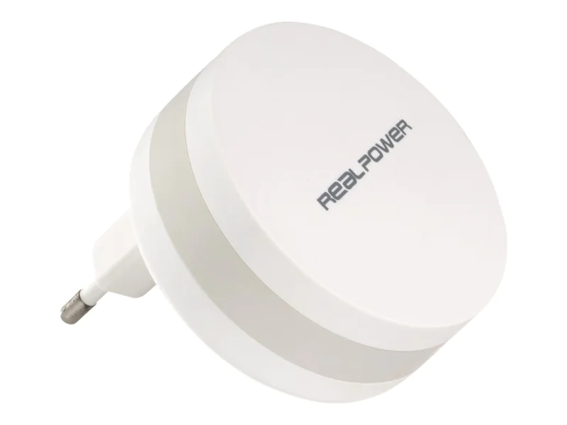 RealPower PBC1800 - Powerbank + AC-Netzteil - 1800 mAh - 1 A (USB) 145536