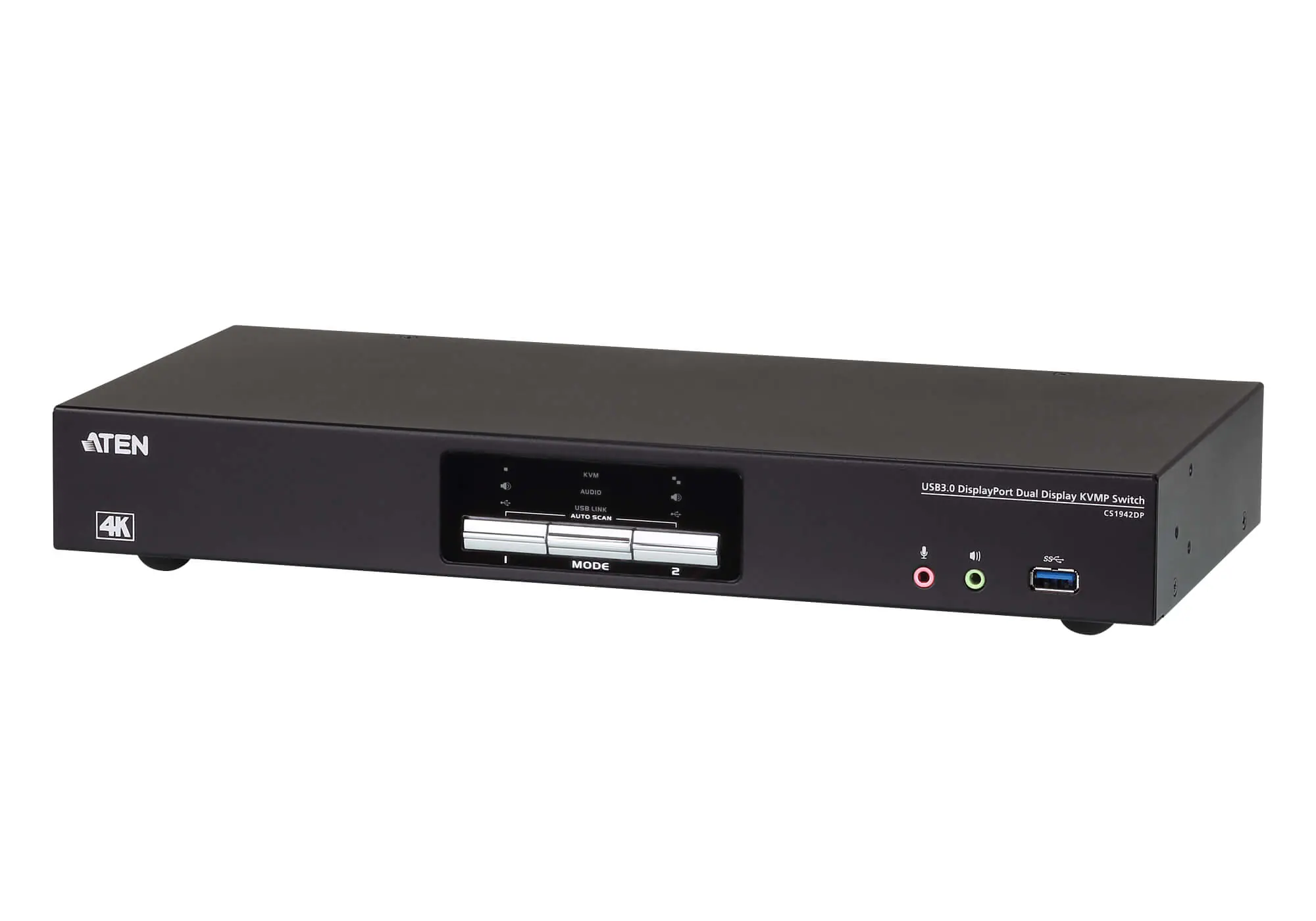 ATEN CS1942DP - KVM-/Audio-/USB-Switch - 2 x KVM/Audio - 2 lokale Benutzer - Desktop ATEN CS1942DP - KVM-/Audio-/USB-Switch - 2 x KVM/Audio - 2 lokale Benutzer - Desktop
