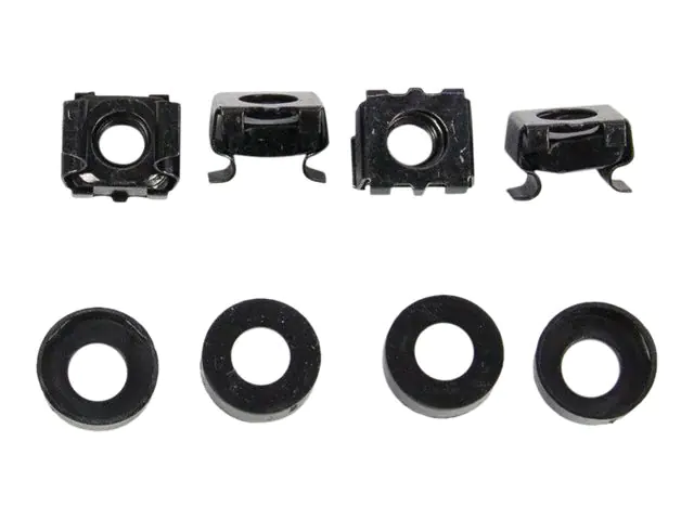 Inter-Tech - Befestigungsmaterialien für Rack-Montage - Schwarz, RAL 9005 - 48.3 cm (19")