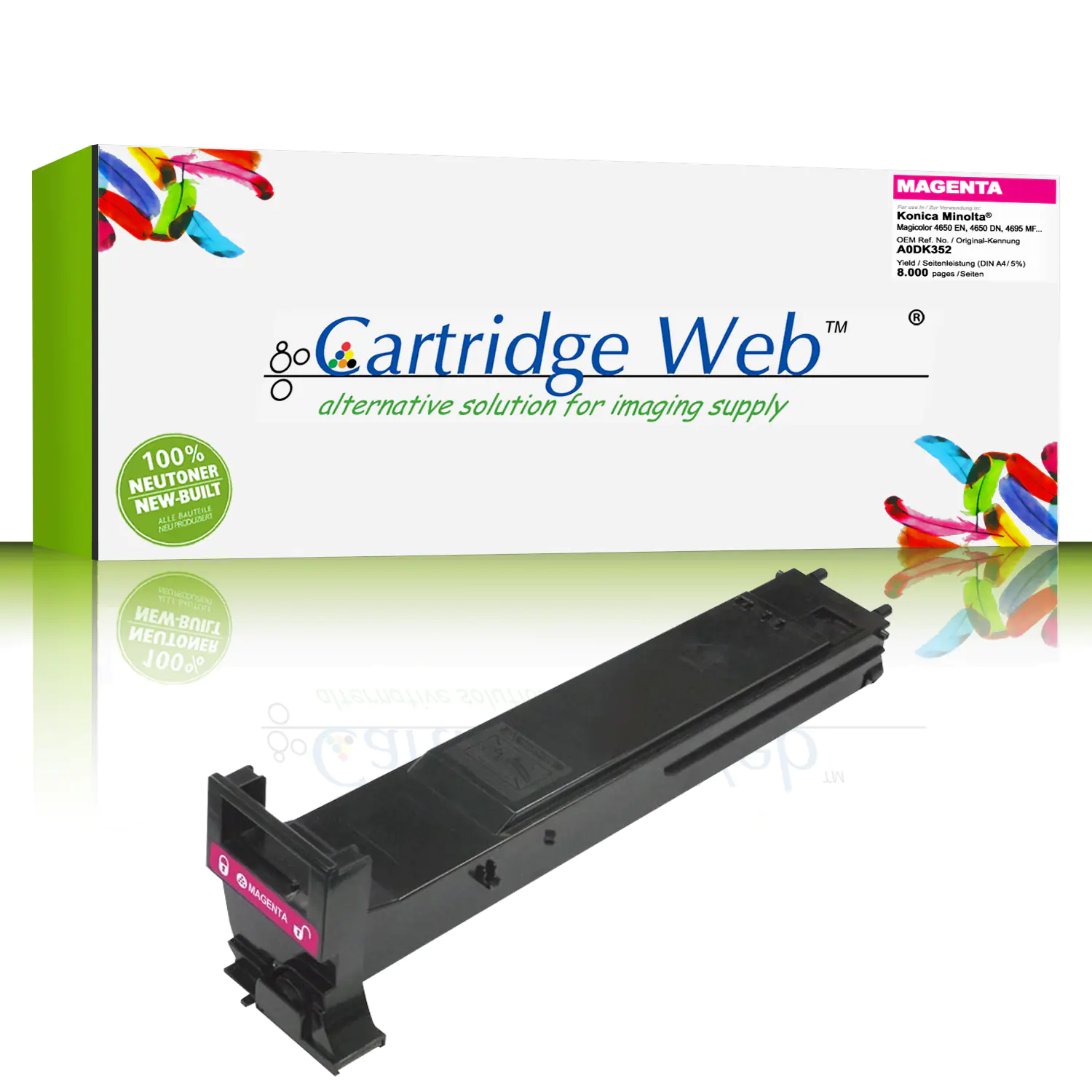 CartridgeWeb Toner kompatibel zu Konica Minolta A06V353 magenta 12.000 Seiten 1 Stück CartridgeWeb Toner kompatibel zu Konica Minolta A06V353 magenta 12.000 Seiten 1 Stück