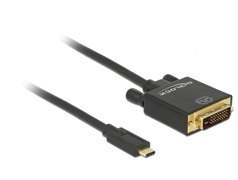 Delock Externer Videoadapter - USB-C/DVI 24+1 - 2m Parade PS171 Schwarz - 85321 Delock Externer Videoadapter - USB-C/DVI 24+1 - 2m Parade PS171 Schwarz - 85321