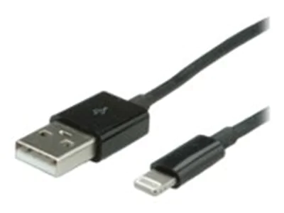 VALUE - Lightning-Kabel - Lightning männlich zu USB männlich - 1.8 m - abgeschirmt - Schwarz VALUE - Lightning-Kabel - Lightning männlich zu USB männlich - 1.8 m - abgeschirmt - Schwarz