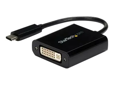 StarTech USB-C auf DVI Adapter - USB Type-C DVI Konverter für MacBook, ChromeBook Pixel oder andere USB-C Geräte mit DP über USB C - Externer Videoadapter - USB-C - DVI - Schwarz - für P/N: BNDTB10GI, BNDTB210GSFP, BNDTB310GNDP, BNDTB410GSFP, BNDTB4M2E1, StarTech USB-C auf DVI Adapter - USB Type-C DVI Konverter für MacBook, ChromeBook Pixel oder andere USB-C Geräte mit DP über USB C - Externer Videoadapter - USB-C - DVI - Schwarz - für P/N: BNDTB10GI, BNDTB210GSFP, BNDTB310GNDP, BNDTB410GSFP, BNDTB4M2E1,