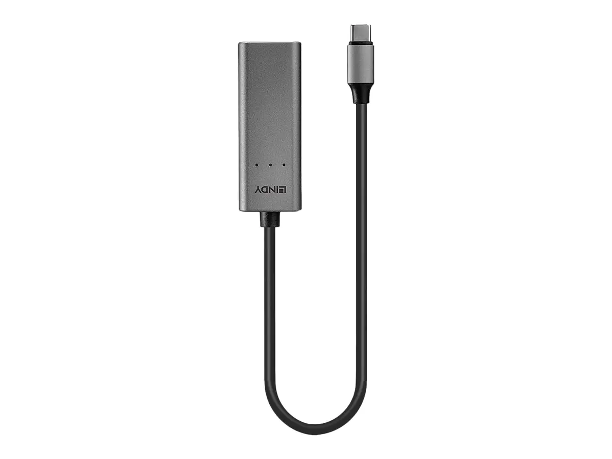 Lindy - Netzwerkadapter - USB-C 3.1 - 10M/100M/1G/2,5 Gigabit Ethernet - Silber