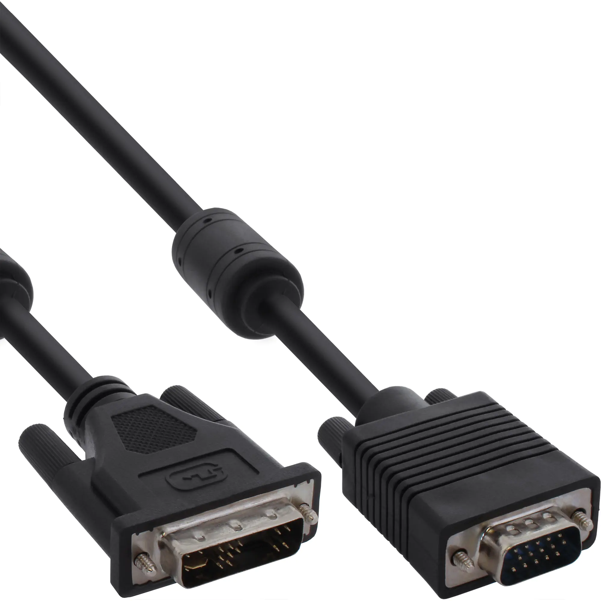 InLine DVI-A Kabel - analog 12+5 Stecker auf 15pol HD Stecker VGA - 2m 17782