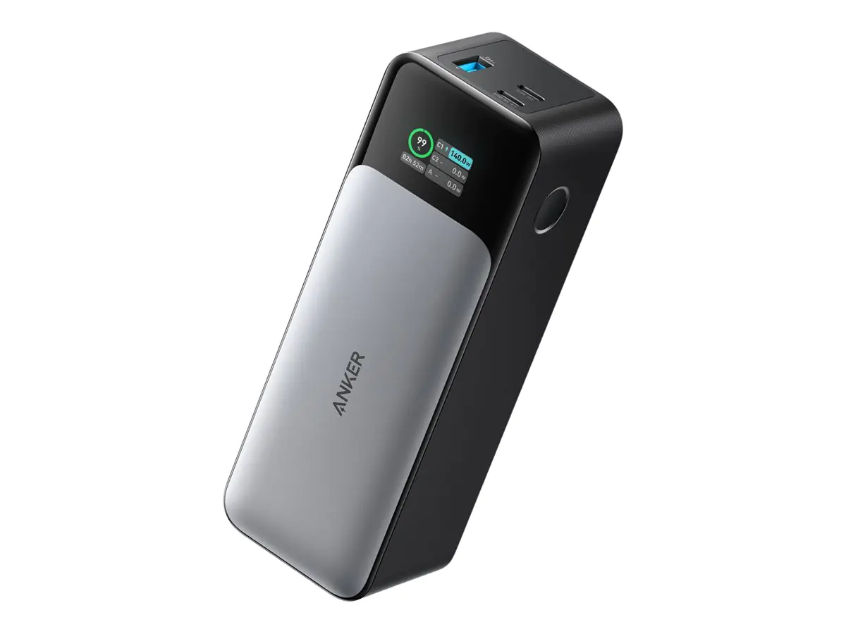 ANKER 737 - Powerbank - GaN-Technologie - 24000 mAh - Power Delivery 3.1, Anker PowerIQ 4.0 - 3 Ausgabeanschlussstellen (USB, 2 x USB-C) A1289011