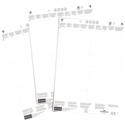 DURABLE Einsteckschild 102202 Logistiktaschen 100x38mm 240St. DURABLE Einsteckschild 102202 Logistiktaschen 100x38mm 240St.