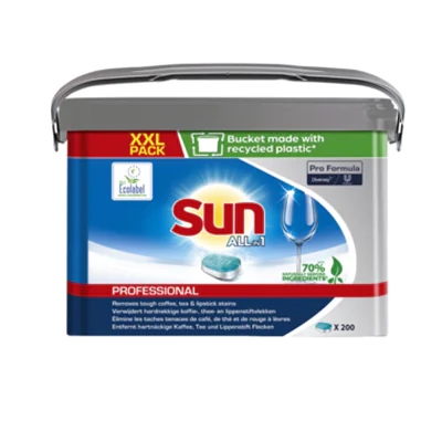 SUN Spülmaschinentabs All in 1 200 St./Pack. SUN Spülmaschinentabs All in 1 200 St./Pack.