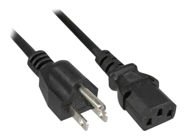 InLine - Stromkabel - NEMA 1-15 (S) bis IEC 60320 C13 - 125 V - 10 A - 1 m - Schwarz - Kanada, Vereinigte Staaten