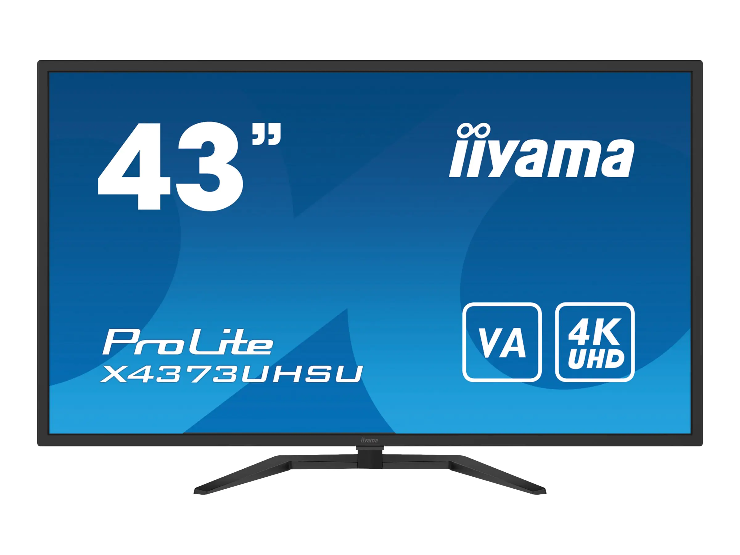 iiyama ProLite X4373UHSU-B1 - LED-Monitor - 109.2 cm (43") (42.5" sichtbar) - 3840 x 2160 4K @ 60 Hz - VA - 400 cd/m² - 4000:1 - 3 ms - 2xHDMI, DisplayPort, Mini DisplayPort - Lautsprecher - mattschwarz iiyama ProLite X4373UHSU-B1 - LED-Monitor - 109.2 cm (43") (42.5" sichtbar) - 3840 x 2160 4K @ 60 Hz - VA - 400 cd/m² - 4000:1 - 3 ms - 2xHDMI, DisplayPort, Mini DisplayPort - Lautsprecher - mattschwarz