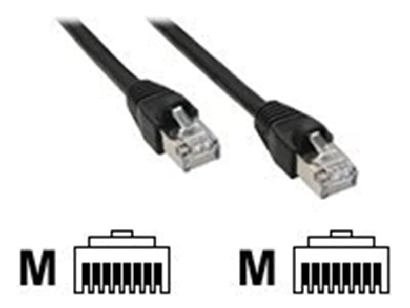 InLine Crossover Patchkabel - S/FTP - Cat.6 - schwarz - 2m 73602X