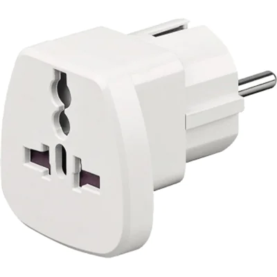 Goobay Reiseadapter 94026 Universal/Schutzkontakt CEE7/7 weiß Goobay Reiseadapter 94026 Universal/Schutzkontakt CEE7/7 weiß