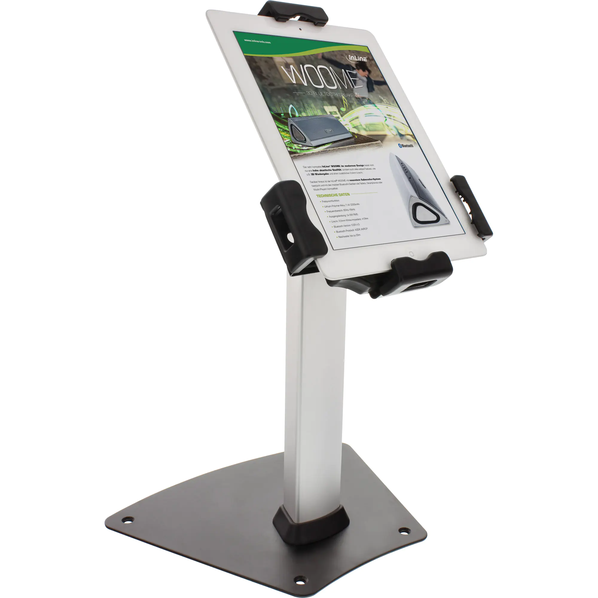 InLine Tablet-Thekenhalterung - abschließbar - für 7,9" - 11" Tablets 23166C