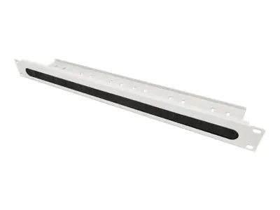 Intellinet 19" Cable Entry Panel with Cable Tray 2-Pack, 2-Piece Set, 1U, with Brush Insert, Grey - Rack-Kabeleingangselement - Grau, RAL 7035 - 1U - 48.3 cm (19") (Packung mit 2)