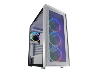 LC-Power Gaming 802W White_Wanderer_X - Mid tower - ATX - Seitenteil mit Fenster (gehärtetes Glas) LC-802W-ON