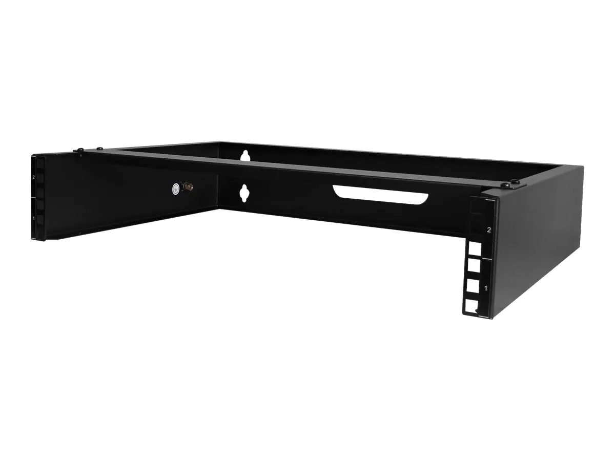 StarTech 2U Wall Mount Rack, 19" Wall Mount Network Rack, 14 inch Deep (Low Profile), Wall Mounting Patch Panel Bracket for Network Switches, IT Equipment, 77lb (35kg) Capacity - Network Equipment Rack (RACK-2U-14-BRACKET) - Netzgerät-Montageklammer - gee StarTech 2U Wall Mount Rack, 19" Wall Mount Network Rack, 14 inch Deep (Low Profile), Wall Mounting Patch Panel Bracket for Network Switches, IT Equipment, 77lb (35kg) Capacity - Network Equipment Rack (RACK-2U-14-BRACKET) - Netzgerät-Montageklammer - gee