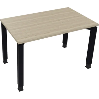 Schreibtisch Kufe Einzels. Quadrat B1200xT700xH650-850 an/Eiche Natur Schreibtisch Kufe Einzels. Quadrat B1200xT700xH650-850 an/Eiche Natur