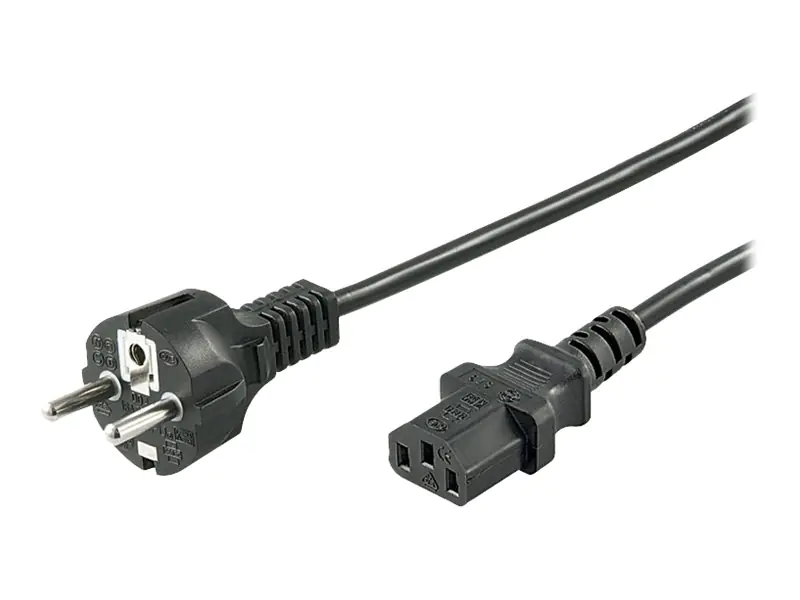 Wentronic goobay NK 106 S - Stromkabel - IEC 60320 C13 bis CEE 7/7 (M)