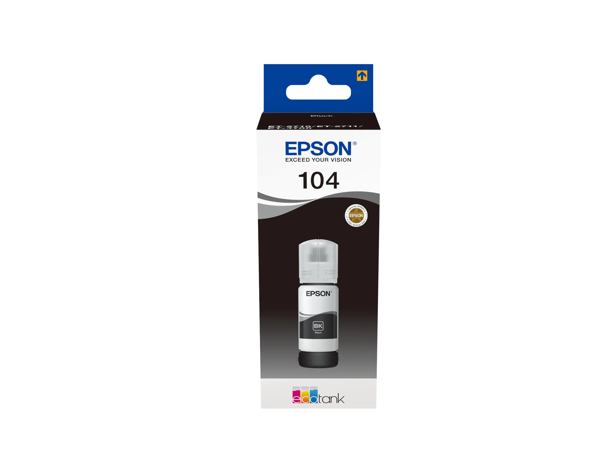 Epson EcoTank 104 - 65 ml - Schwarz - original - Tintenbehälter - für EcoTank ET-14100, 1810, 2721, 2810, 2811, 2812, 2814, 2815, 2820, 2821, 2825, 2826, 4800 Epson EcoTank 104 - 65 ml - Schwarz - original - Tintenbehälter - für EcoTank ET-14100, 1810, 2721, 2810, 2811, 2812, 2814, 2815, 2820, 2821, 2825, 2826, 4800