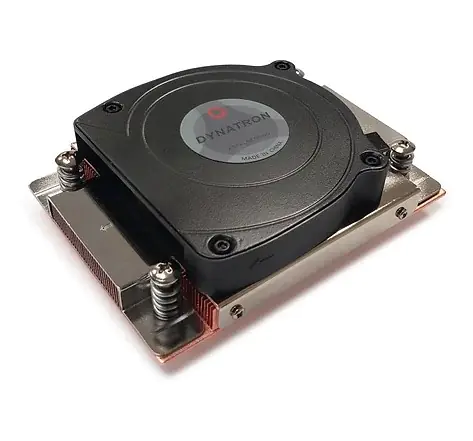 Dynatron A45 - Prozessor-Luftkühler - (für: AM4, AM5) - Kupfer-Kühlkörper mit Dampfkammer-Fuß - 80 mm - 1U