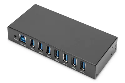 Digitus - Hub - Industrieanlage - 7 x SuperSpeed USB 3.0 - Desktop, an DIN-Schiene montierbar, wandmontierbar - DC
