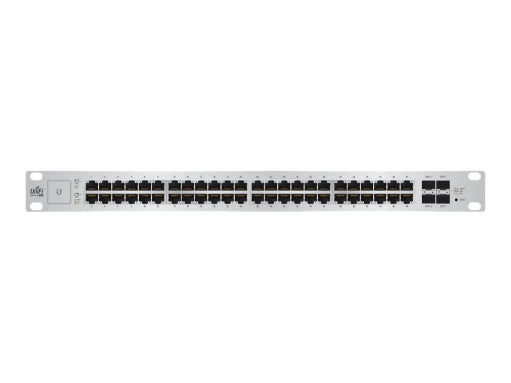 Ubiquiti UniFi Switch US-48-500W - Switch - managed - 48 x 10/100/1000 (PoE+) + 2 x 10 Gigabit SFP+ + 2 x Gigabit SFP - an Rack montierbar - PoE+
