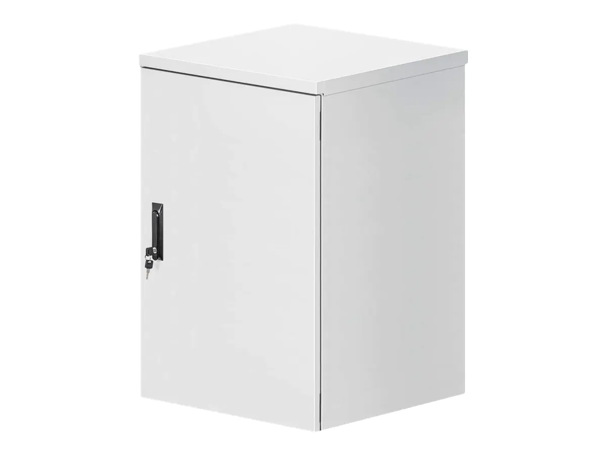 Intellinet Gehäuse - IP55, 2 integrierte Lüfter - geeignet für Wandmontage - Hellgrau, RAL7035 - 18U - 48.3 cm (19") 716123